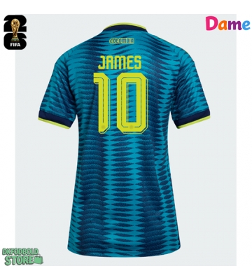 Colombia James Rodriguez #10 Replika Udebanetrøje Dame VM 2026 Kortærmet